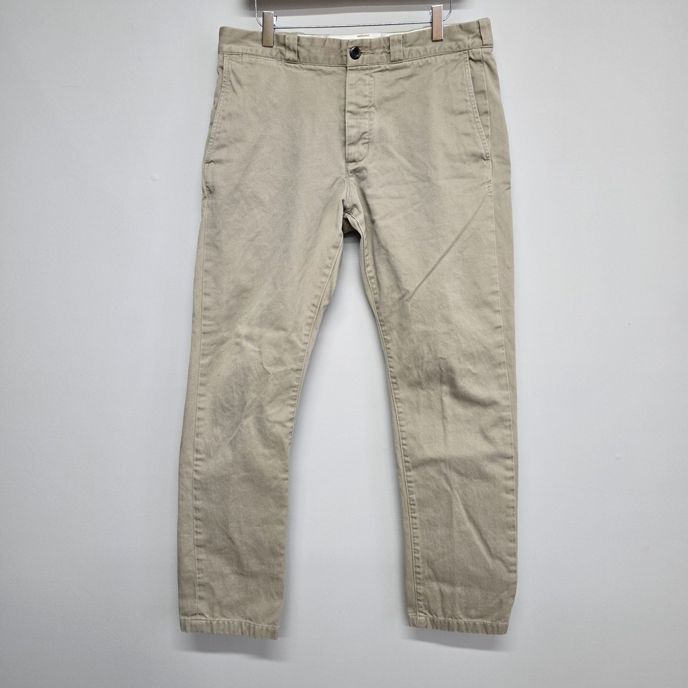 Wallace & Barnes Chinos Mens 32x32 Khaki Cramerton Army Cloth Slim Military